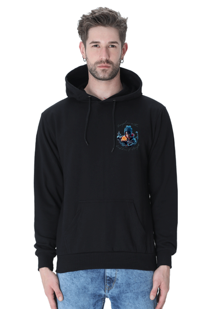 330 GSM Anime Hoodie with Iconic Quotes