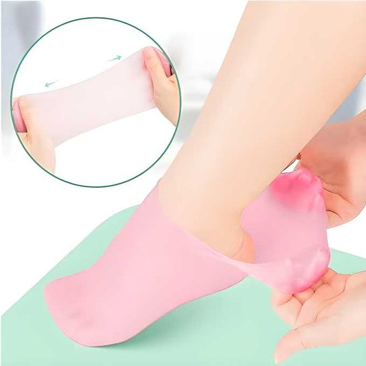 Silicone Gel Heel Socks Anti-Slip for Dry & Cracked Feet – Nourishing Foot Care