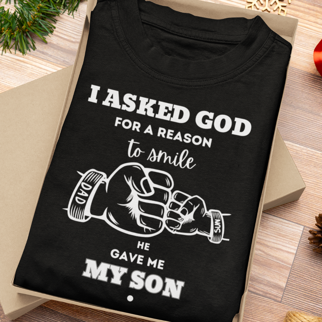 Premium Father-Son Bond T-Shirt - Heartfelt Quote, 100% Cotton Comfort