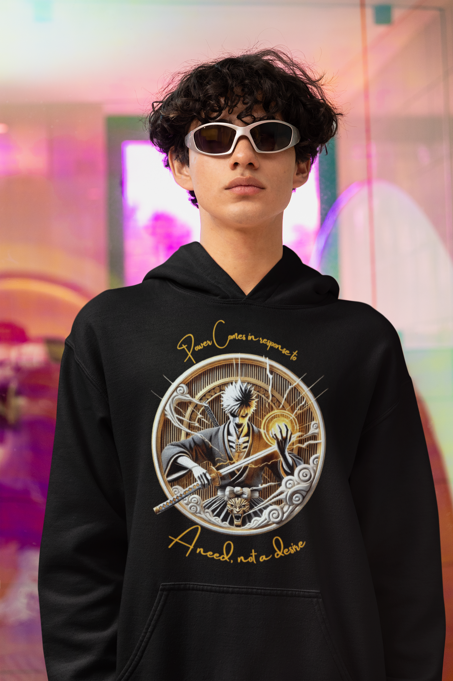 Anime Fusion Typography Hoodie– Premium 100% Cotton Unisex Regular Fit