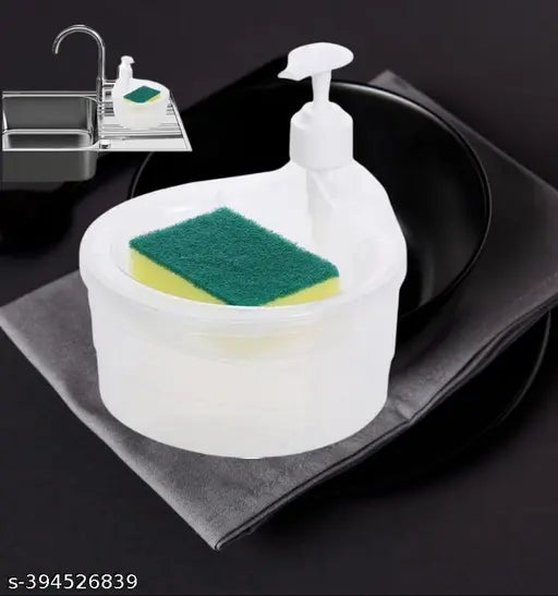 Soap Dispenser with Pump and Sponge