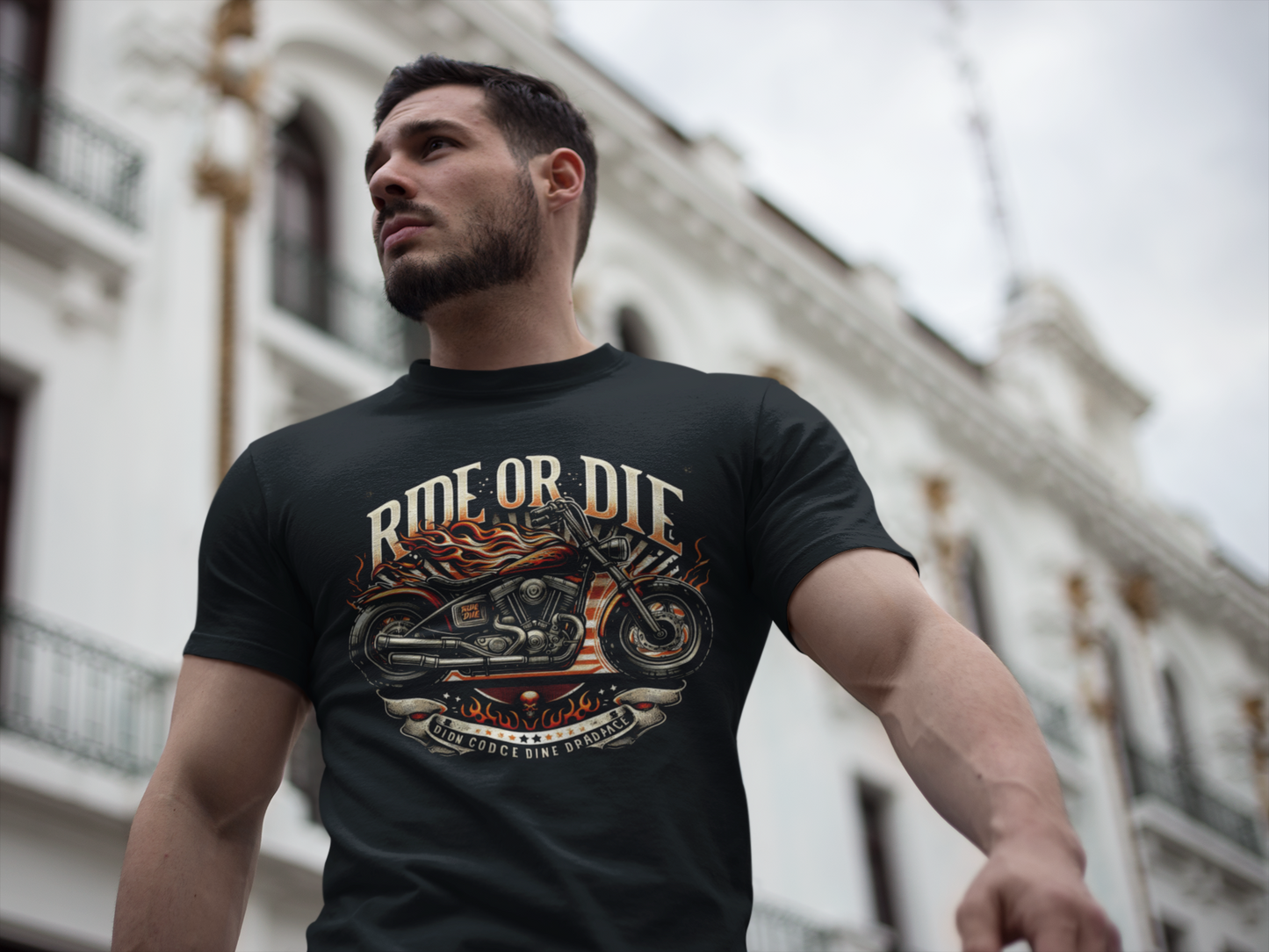 Ride or Die Biker T-Shirt – Premium 100% Cotton for Motorcycle Enthusiasts